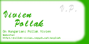 vivien pollak business card